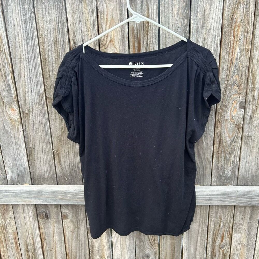Stylus blouse t-shirt short sleeve size xl